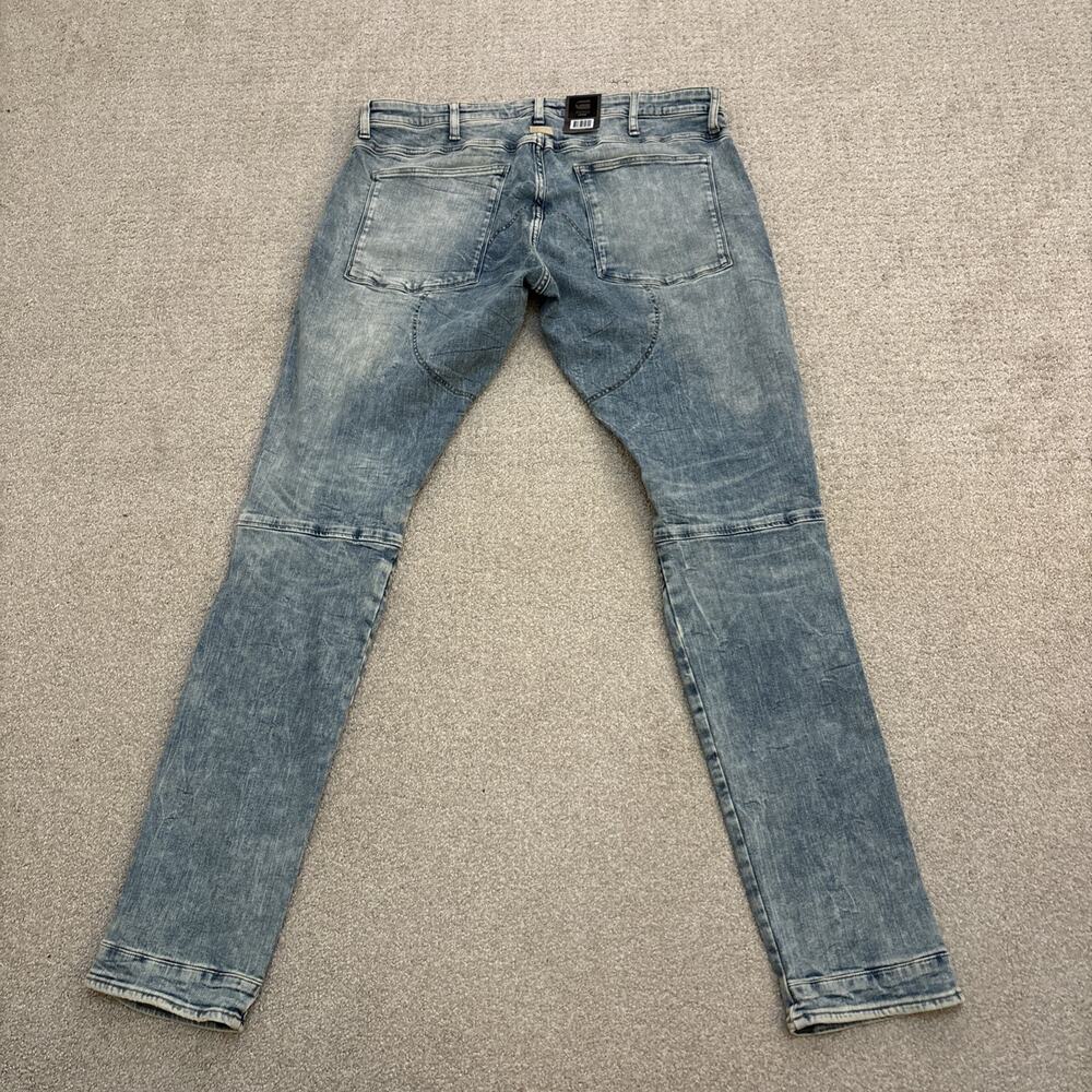 G-Star Raw 5620 3D Zip Knee Skinny Moto Jeans Men’s Blue Stretch Sz 38/34 NWT - Picture 10 of 11